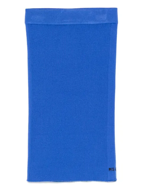 MSGM Kids ribbed-knit skirt