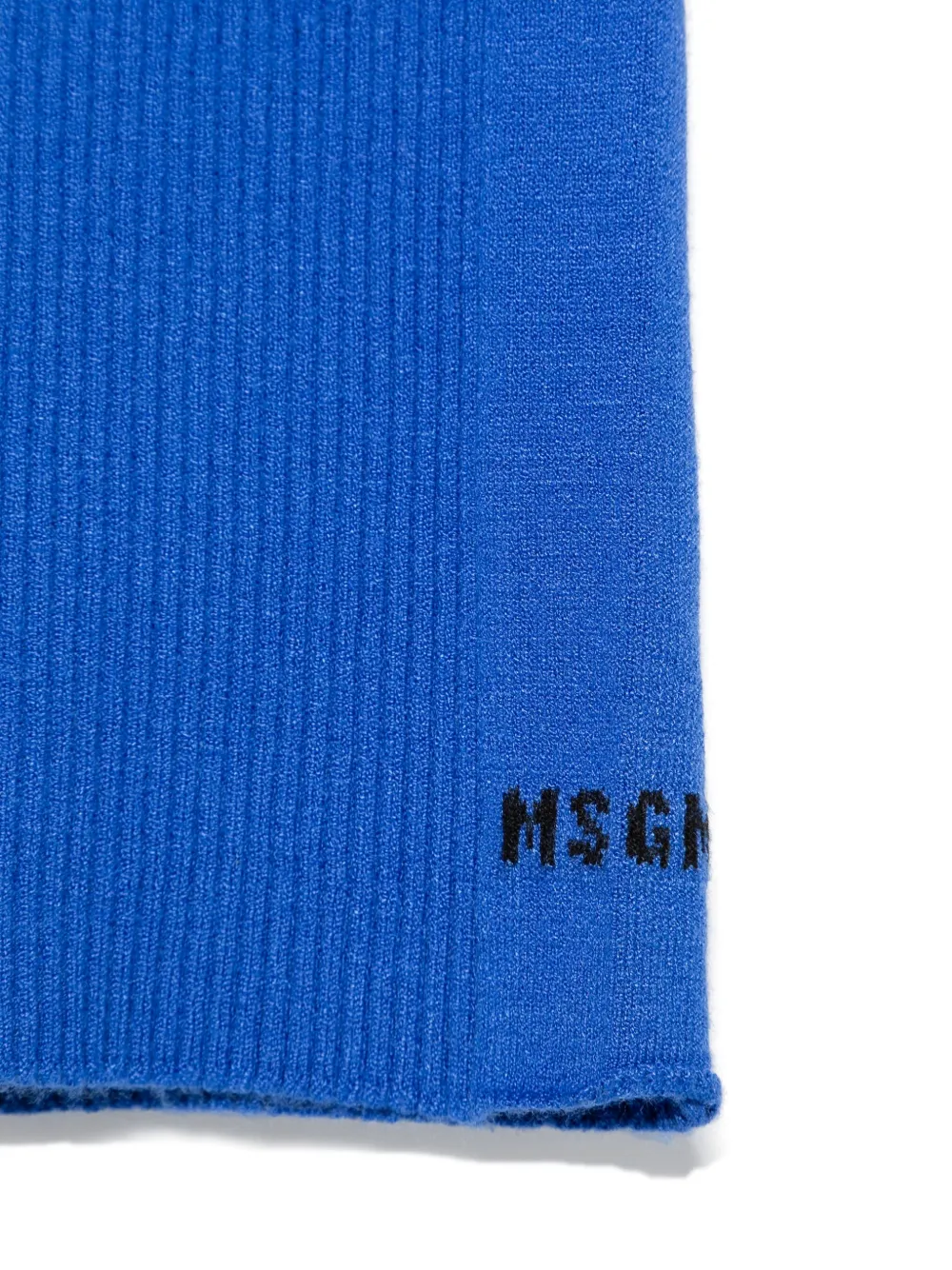 MSGM Kids Ribgebreide rok Blauw