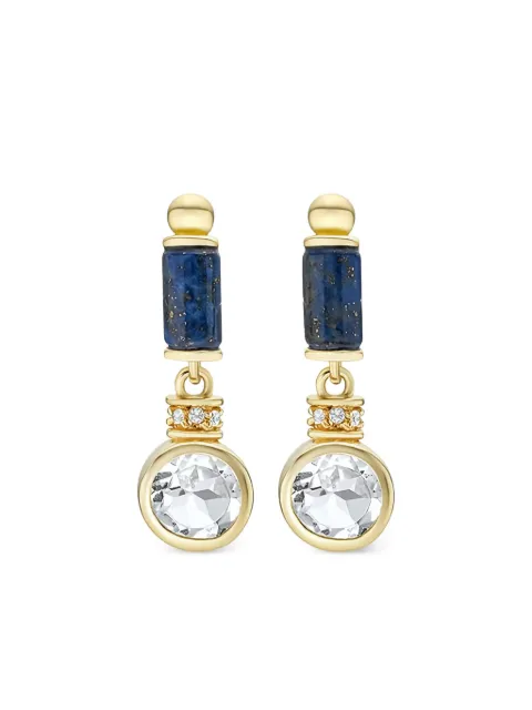 V JEWELLERY lapis mini drop earrings