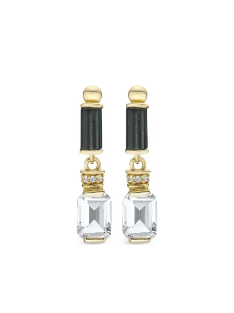V JEWELLERY agate drop earrings