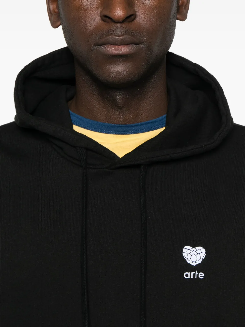 Arte Antwerp Heart Flower hoodie Zwart