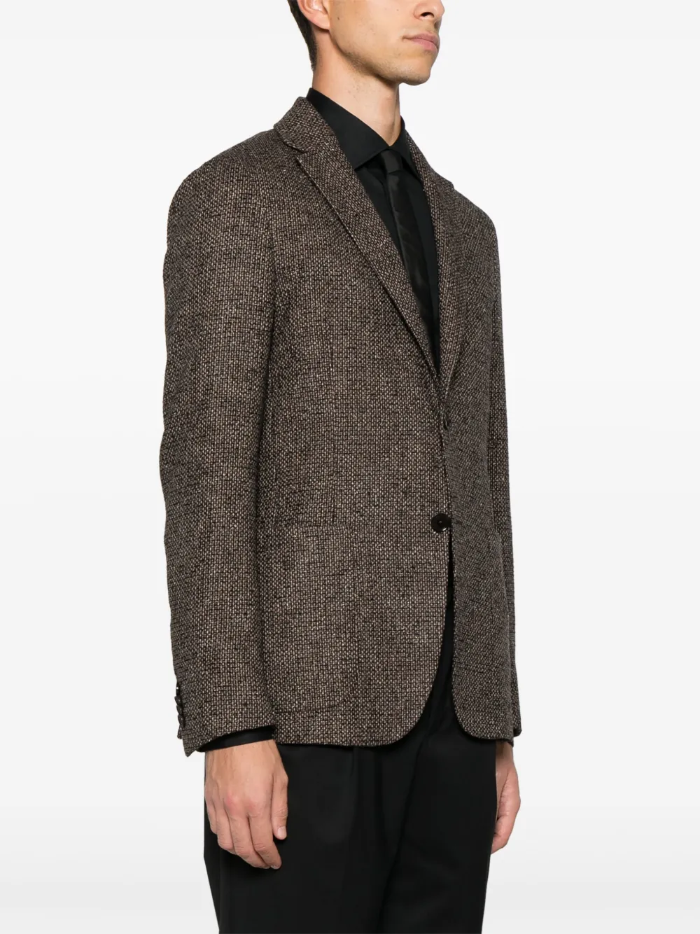 Zegna Geweven blazer Bruin