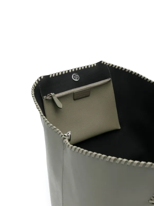 STELLA McCARTNEY Falabella Over Tote Bag SS25【新作】 Women Grey Falabella Fold-Over Tote | Stella McCartney US