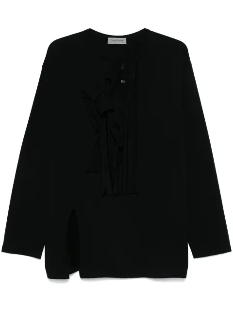 Yohji Yamamoto ruffled T-shirt 