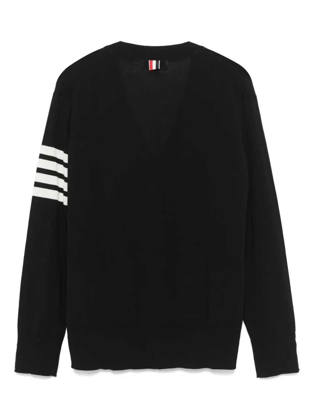Thom Browne 4-Bar gestreept vest - Zwart