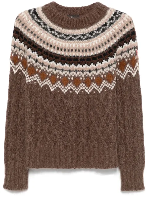 Moncler Grenoble patterned-jacquard sweater