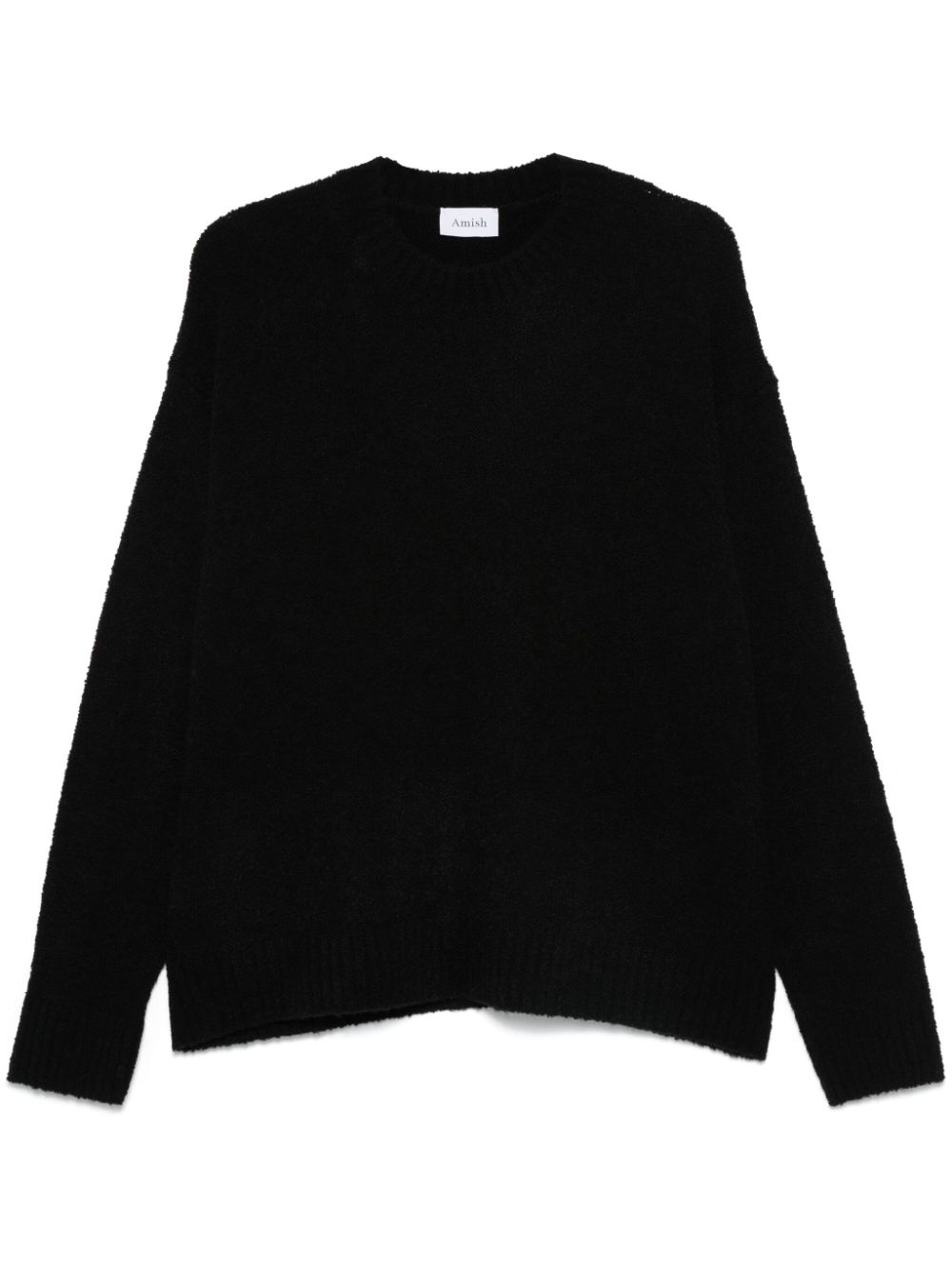 AMISH bouclé sweater - Black