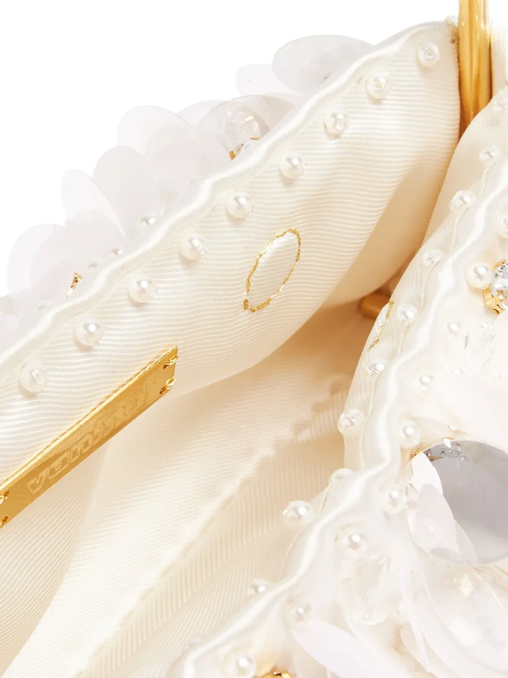 Vanina Eclat de Lune clutch Wit