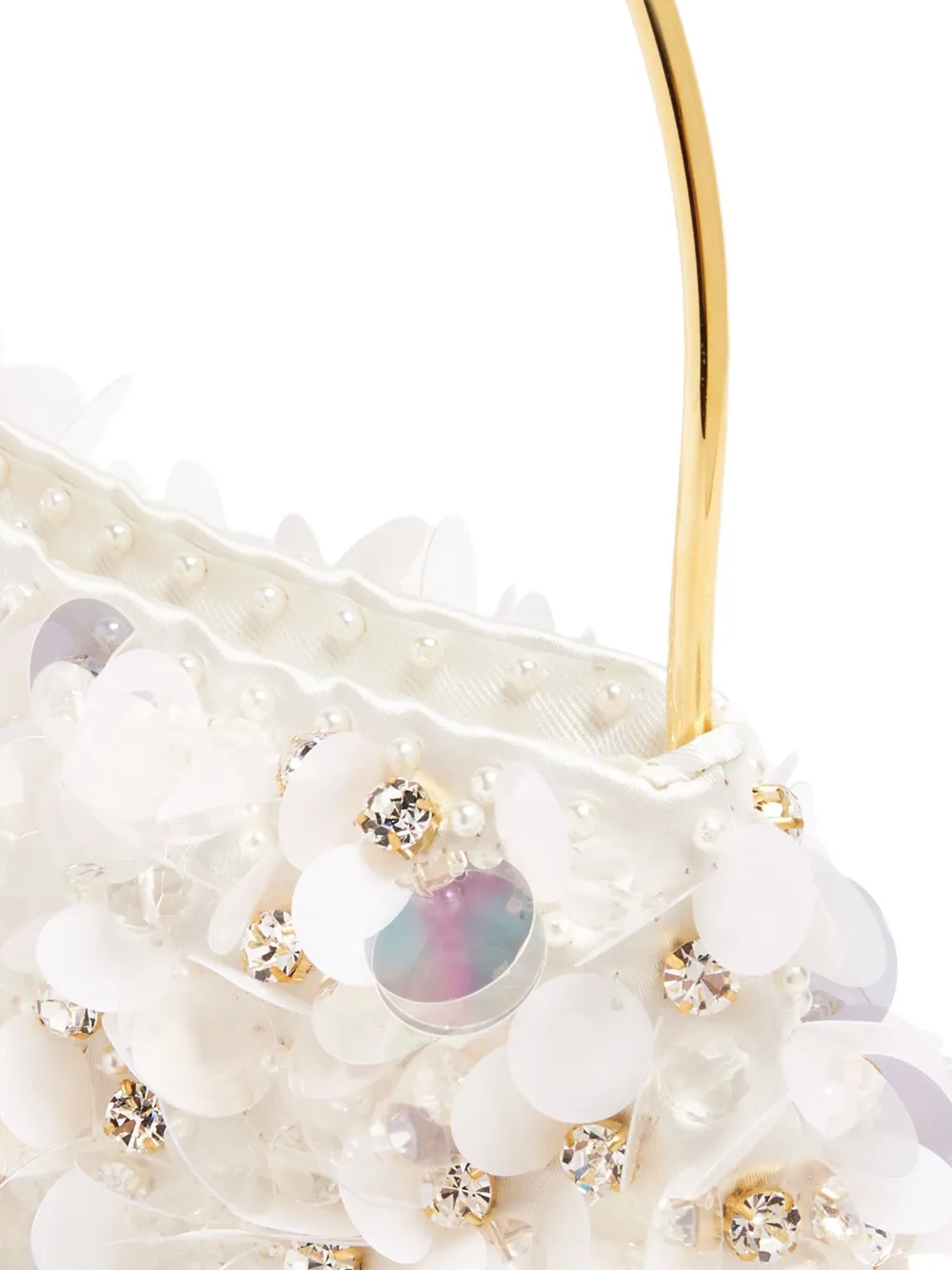 Vanina Eclat de Lune clutch Wit