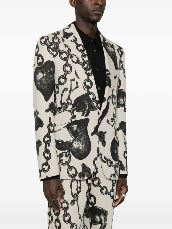 Chain print blazer hotsell