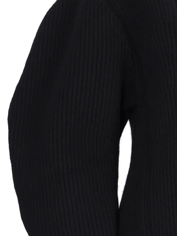 Jil Sander リブニット カーディガン | ブラック | FARFETCH JP