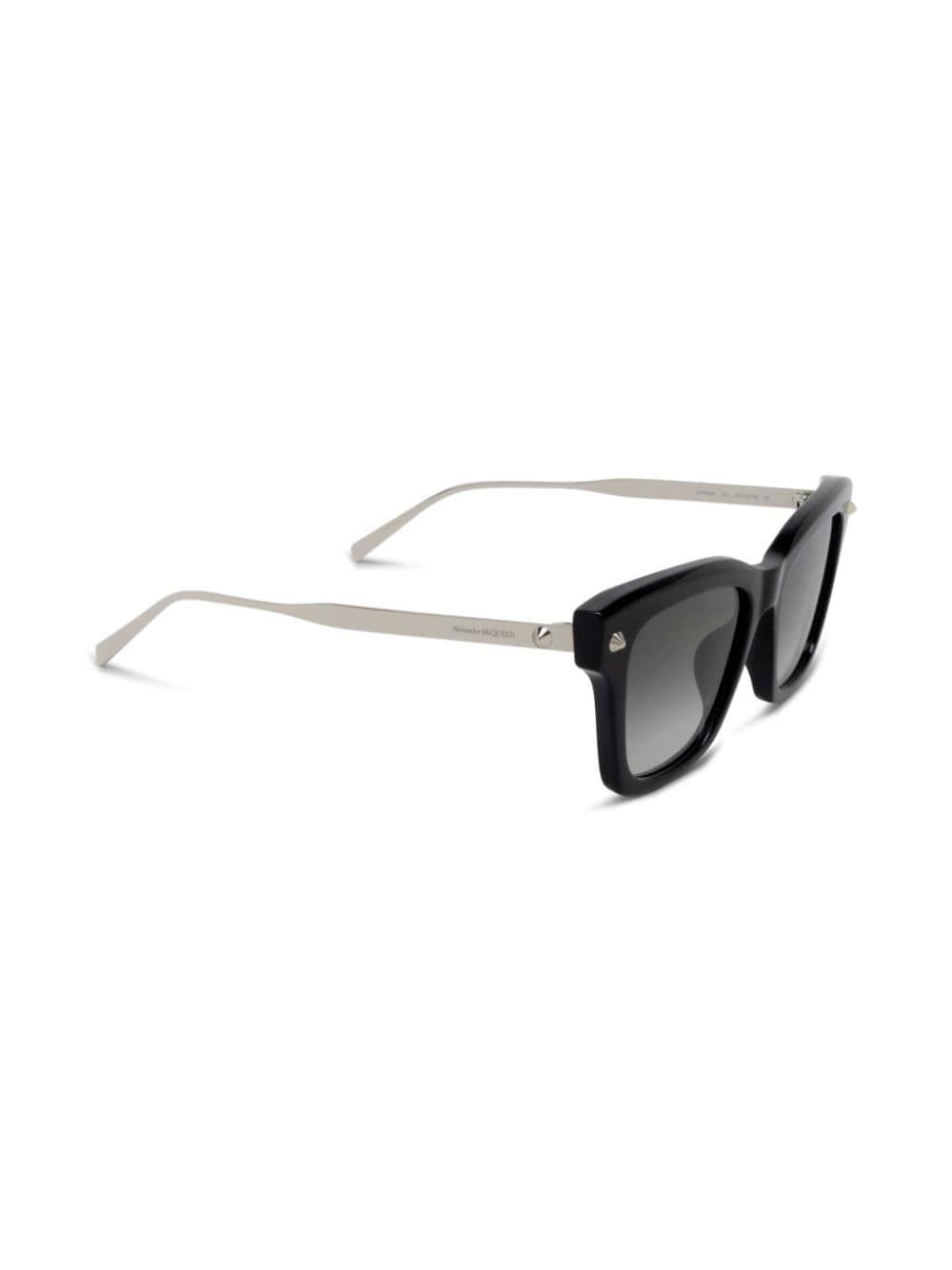 Alexander McQueen Eyewear Zonnebril met vierkant montuur - Zwart