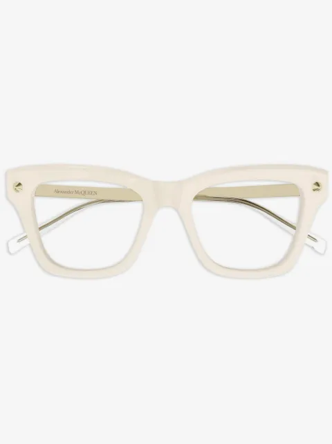 Alexander McQueen Eyewear stud detailing square frame glasses