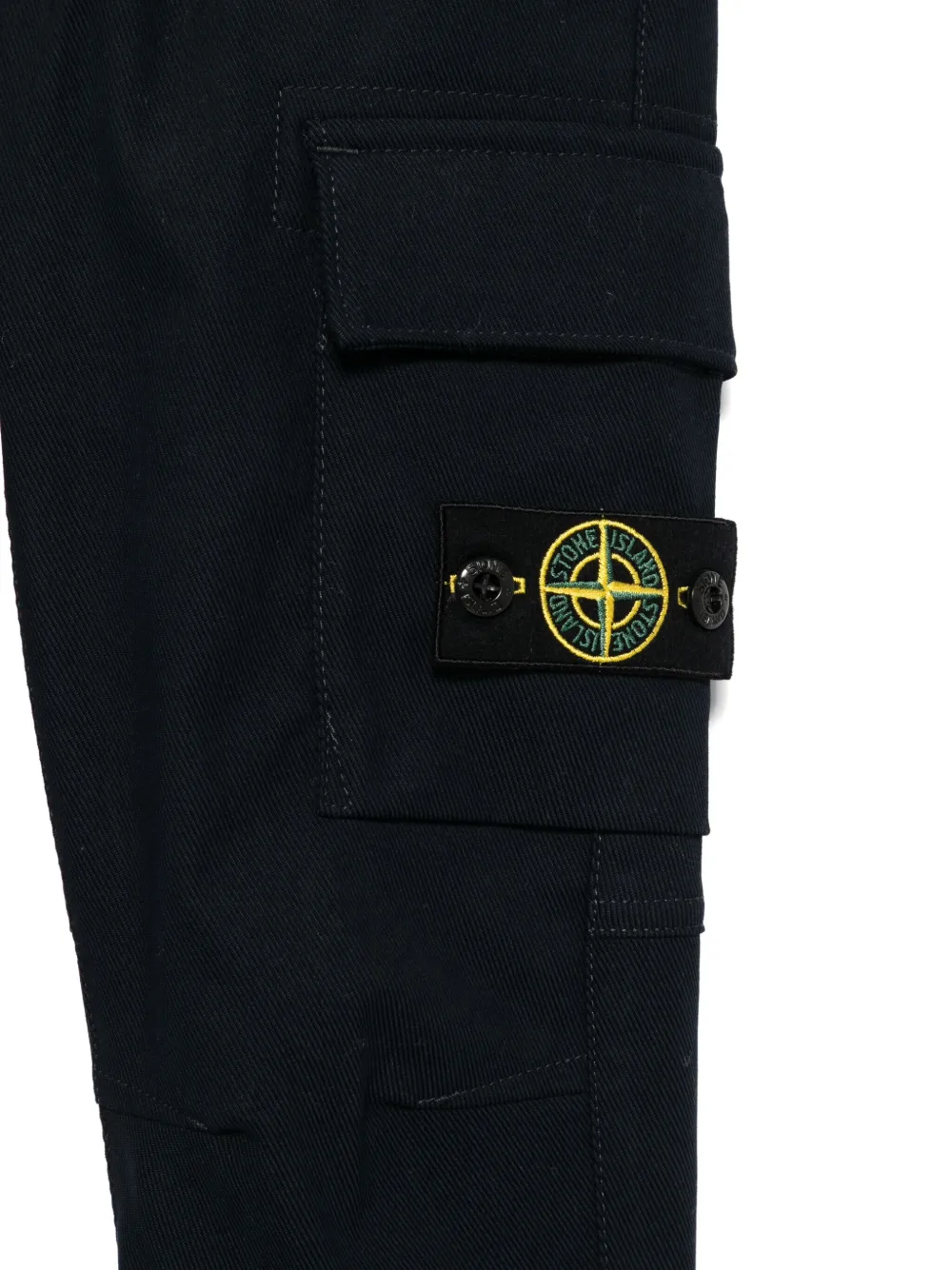 Stone Island Junior Trainingsbroek met Compass-logopatch Blauw