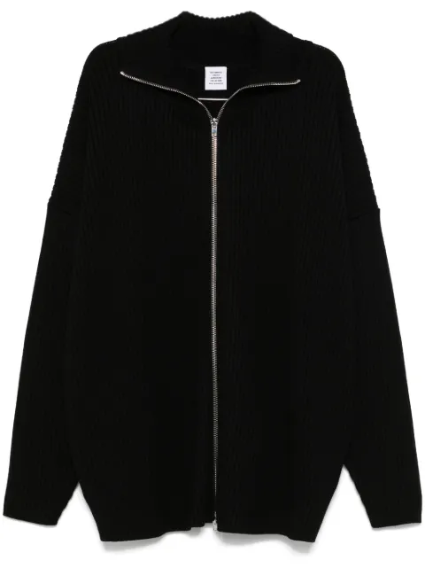 VETEMENTS zip-up cardigan