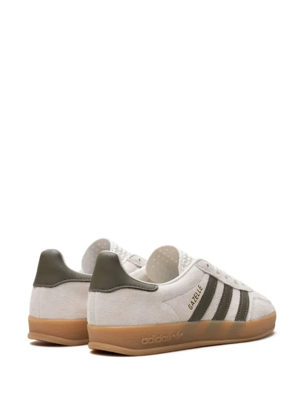 Adidas Gazelle Indoor "Olive Strata" Sneakers | Neutrals | FARFETCH UK Adidas Gazelle Indoor "Olive Strata" Sneakers | Neutrals | FARFETCH UK