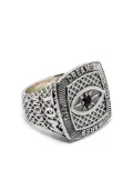 Tom Wood Championship Black Eye Signet ring - Silver