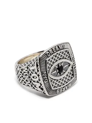 Tom Wood Championship Black Eye シグネットリング | シルバートーン