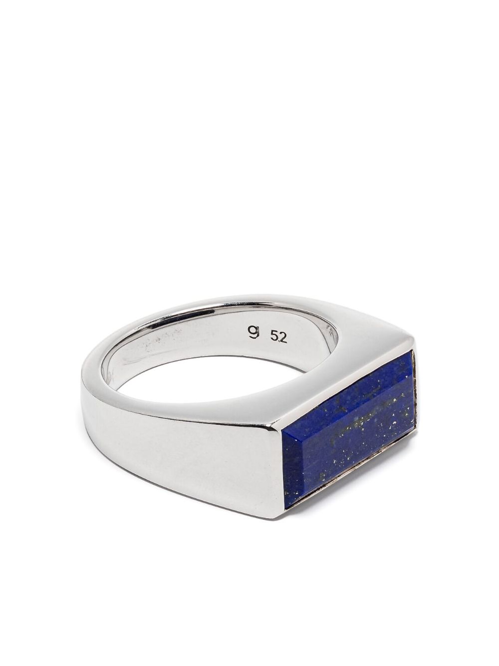 Tom Wood - Peaky ring - men - Stone/Sterling Silver/Lapis Lazuli - 64