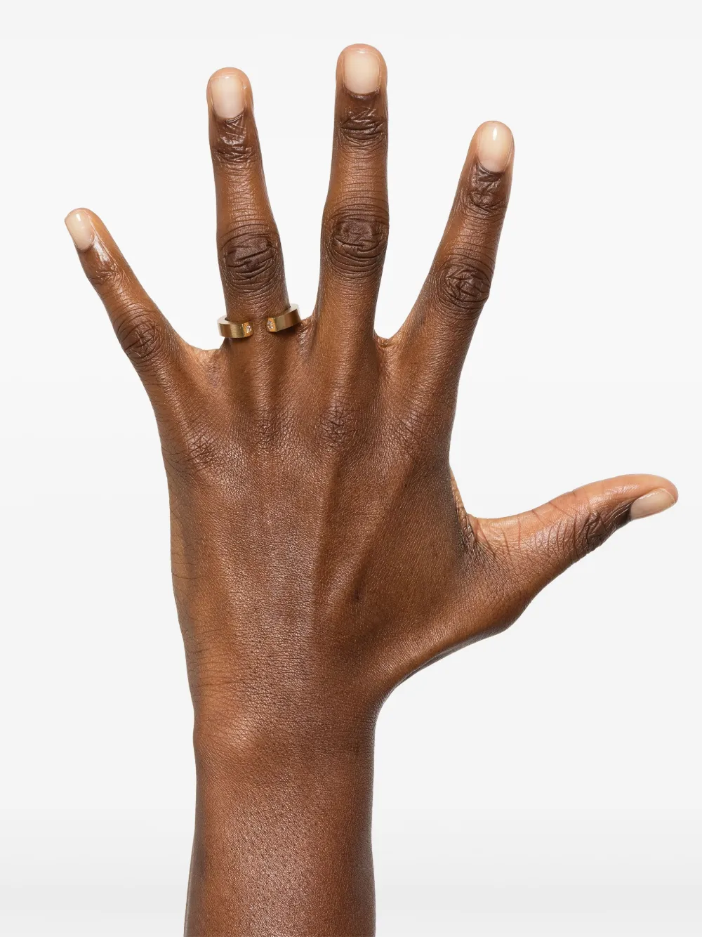 Tom Wood anillo Split en oro amarillo de 9kt con diamantes | Image 2