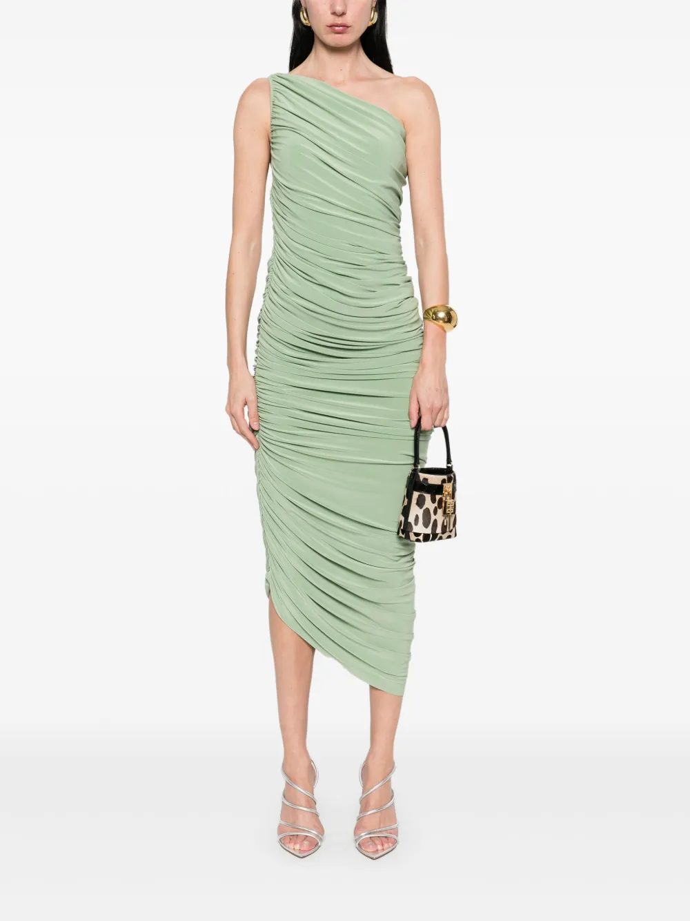 Norma Kamali Diana maxi-jurk - Groen