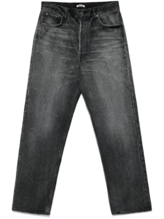 Auralee Selvedge ジーンズ | ブラック | FARFETCH JP