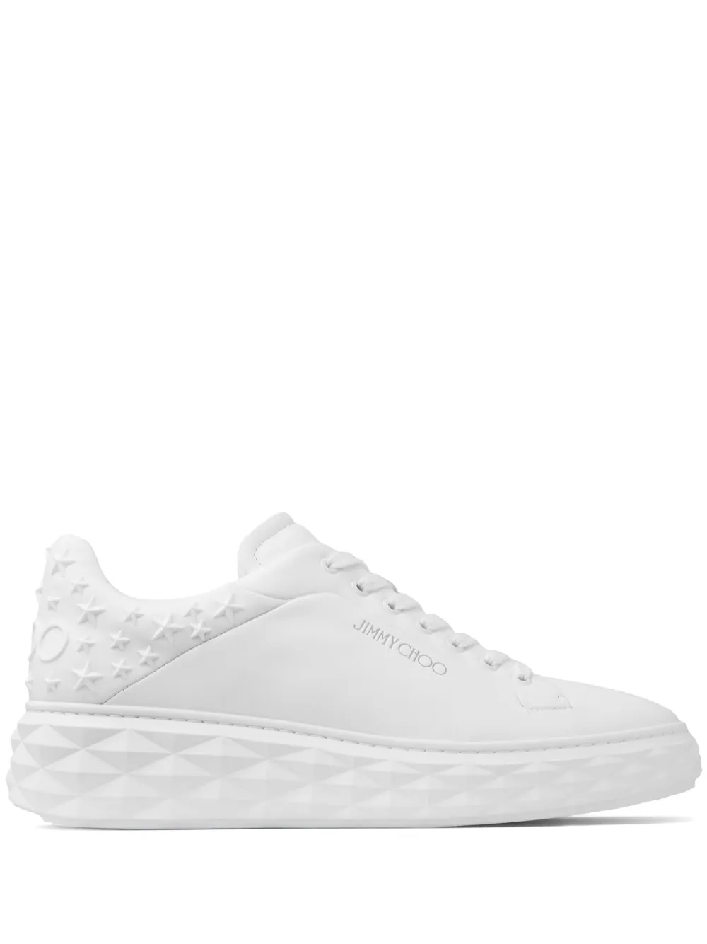 Jimmy Choo Diamond Maxi/M II スニーカー - ホワイト Jimmy Choo Diamond Maxi/M II スニーカー - ホワイト