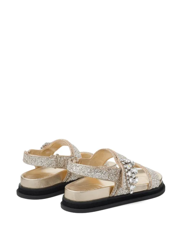 Jimmy Choo Verity Sandals | Gold | FARFETCH UK