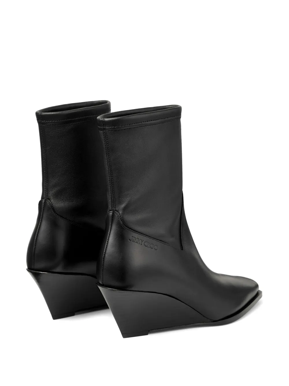 Jimmy Choo 60 mm Hadley enkellaarzen Zwart
