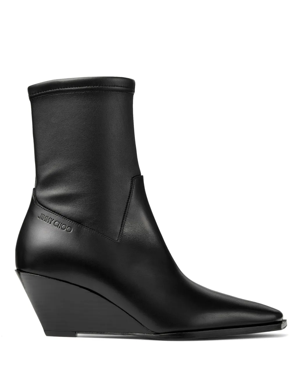 Jimmy Choo 60 mm Hadley enkellaarzen Zwart
