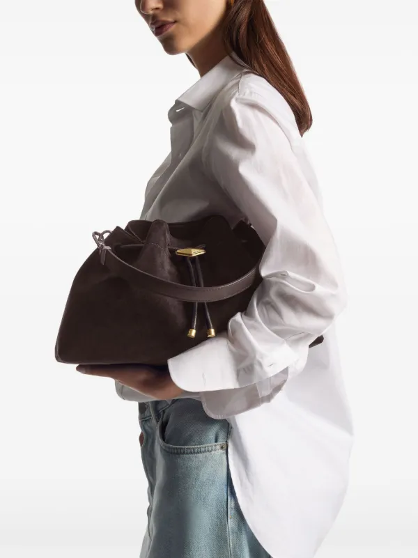 Jimmy Choo Cinch M Bucket Bag | Brown | FARFETCH JO