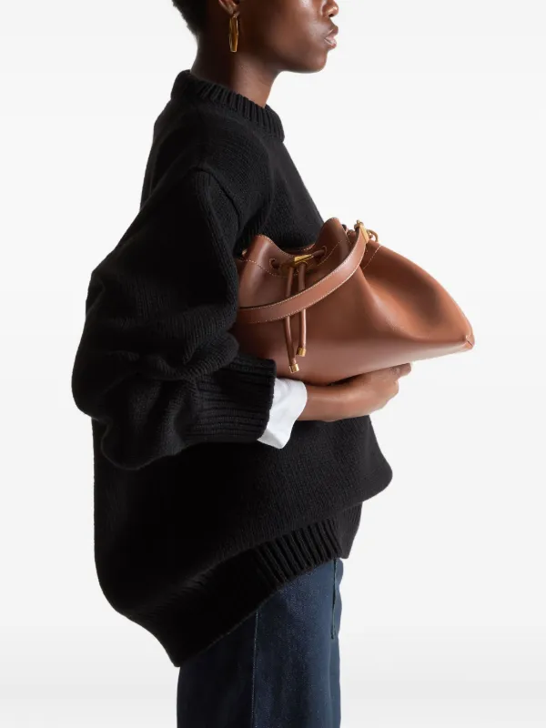 JIMMY CHOO ブラウンレザーショルダーバッグ 【公式通販】