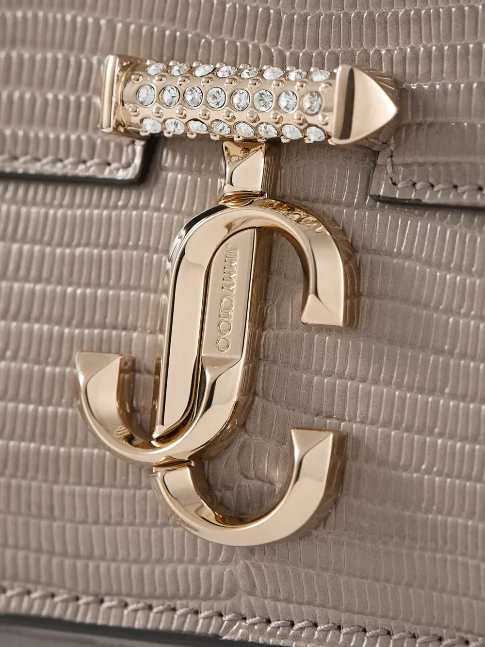 Jimmy Choo Avenue gewatteerde clutch Beige