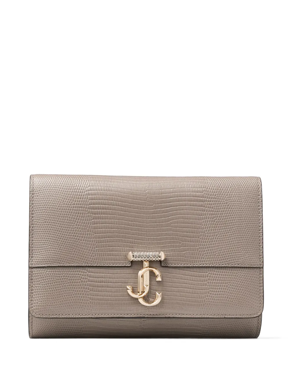 Jimmy Choo Avenue gewatteerde clutch Beige