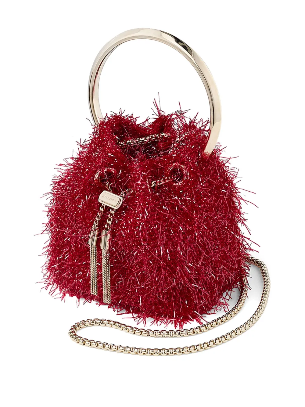 Jimmy Choo Bon kleine bucket-tas Rood