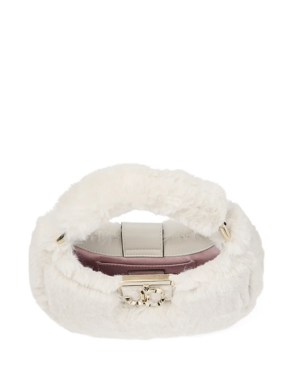 Shop Jimmy Choo Mini Edie Handbag In White