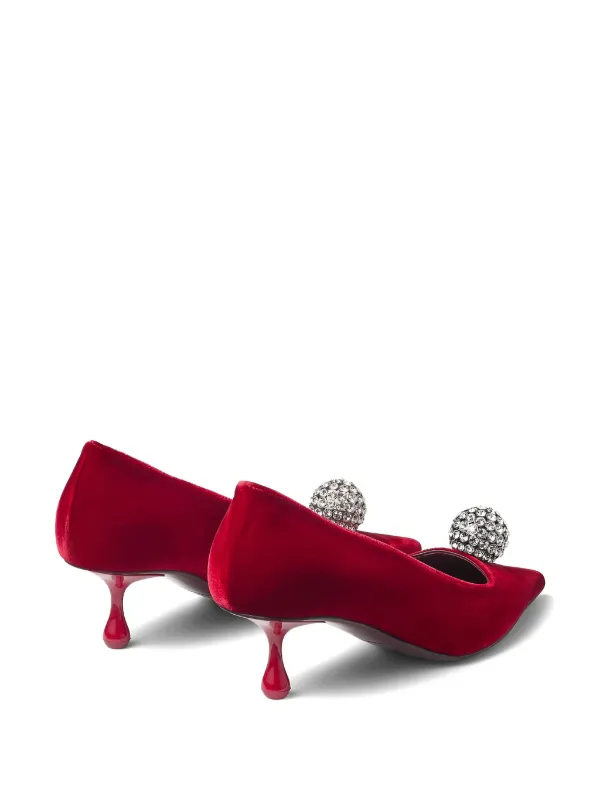 Jimmy Choo 50mm Orb Pumps | Red | FARFETCH