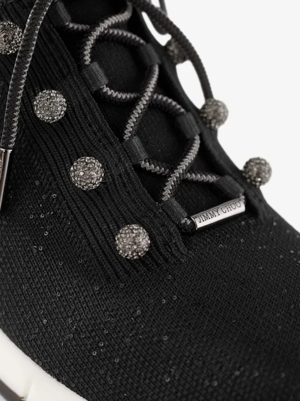 【Jimmy Choo】'Veles' sneakers ブラック Jimmy Choo Veles Sneakers | Black | FARFETCH