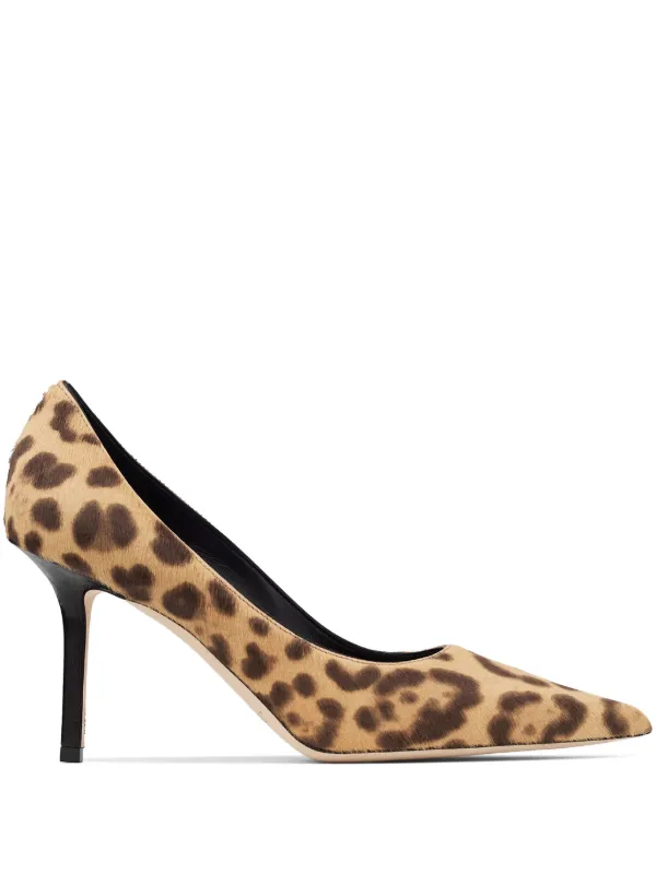 Jimmy Choo Love 85mm Leopard-print Pumps in Neutrals