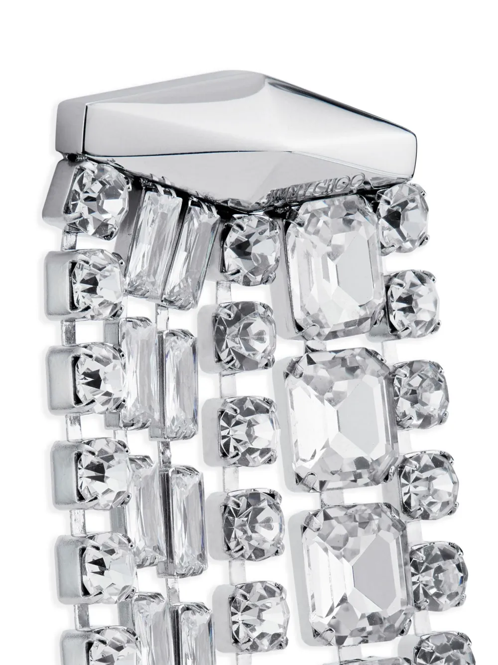 Jimmy Choo Zandra Earrings In 银色