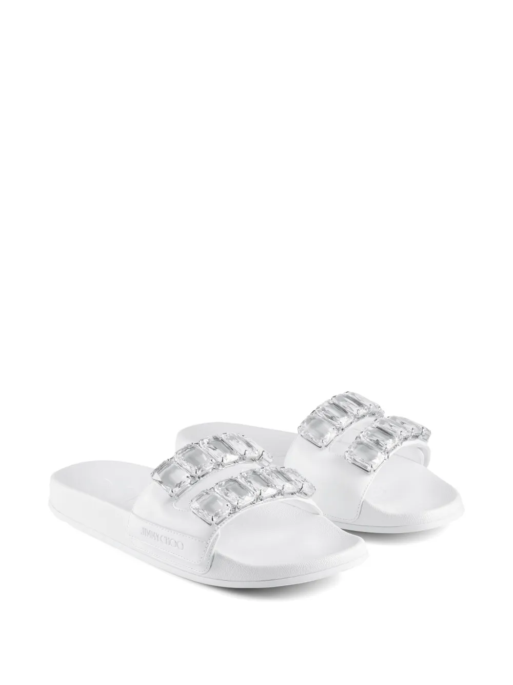 Jimmy Choo Fitz slides - Wit