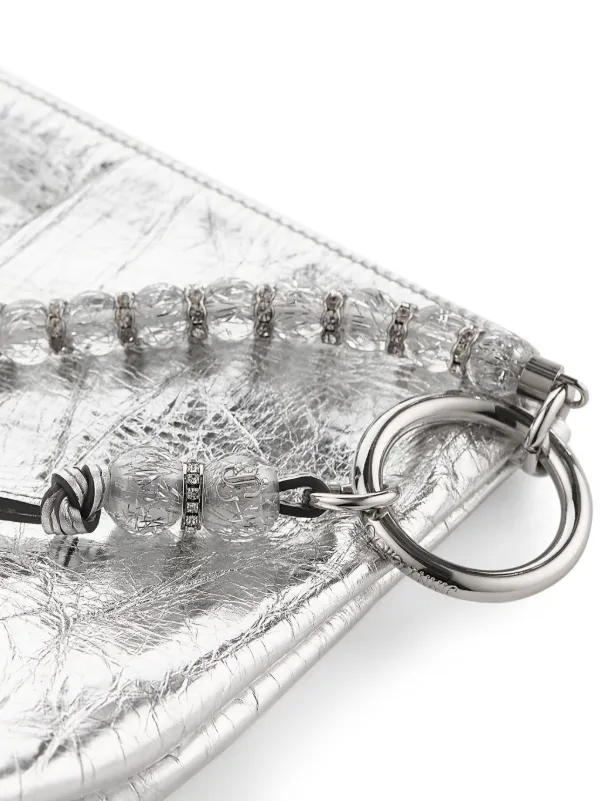 Jimmy Choo Callie Clutch Bag | Silver | FARFETCH CA