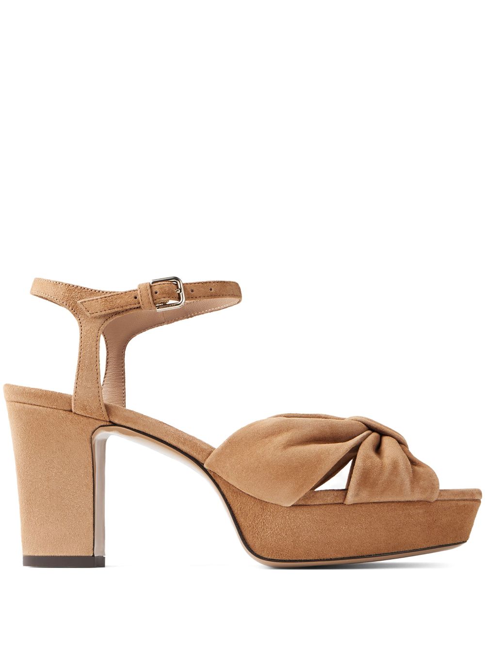 Jimmy Choo 80mm Heloise sandals Brown