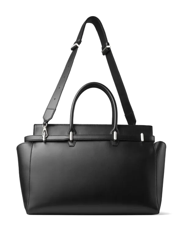 Jimmy Choo Medium Diamond Belted Tote Bag | Black | FARFETCH