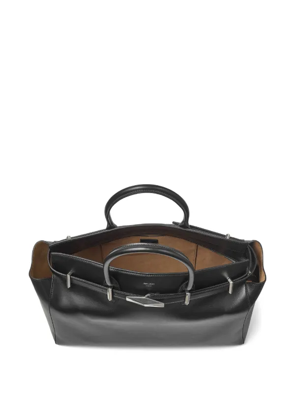 Charles Chalon ブラック Jimmy Choo Medium Diamond Belted Tote Bag | Black | FARFETCH