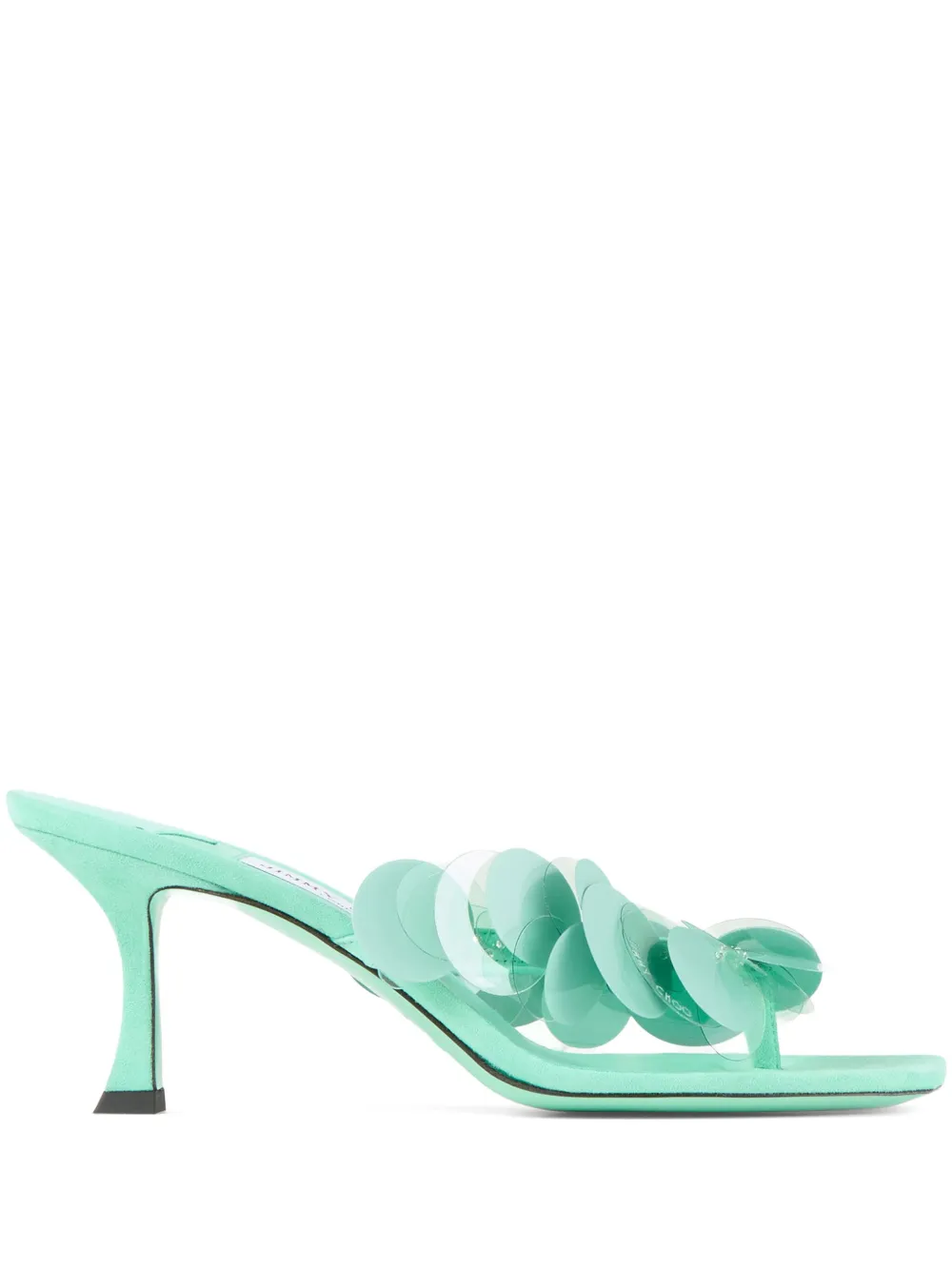 Jimmy Choo 70mm Freja mules Green