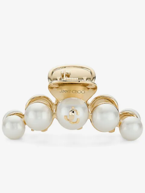 Jimmy Choo broche para el cabello con detalle de perlas