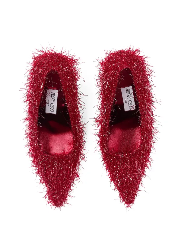 Jimmy Choo レッドパンプス Jimmy Choo Ixia 95mm パンプス | レッド | FARFETCH JP