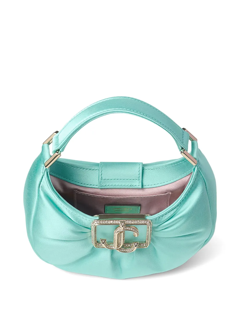 Shop Jimmy Choo Edie Mini Bag In Green