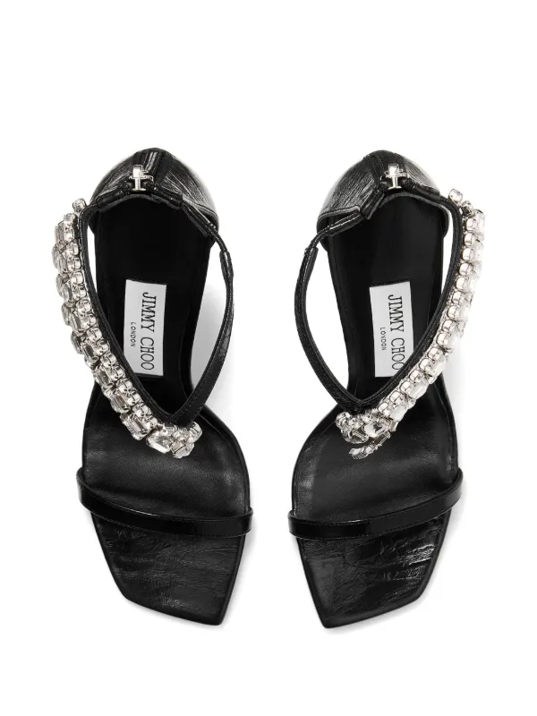【関税込み】jimmy choo Verity' sandals Jimmy Choo 100mm Verity Sandals | Black | FARFETCH